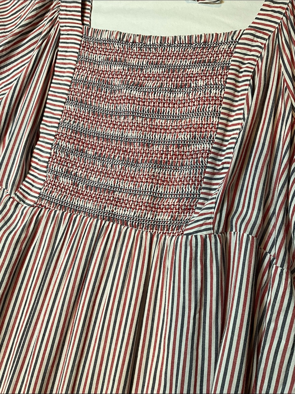 Old Navy Short Sleeve Lined Striped Maxi Dress With Pockets Size 3X NWOT - Picture 5 of 6
